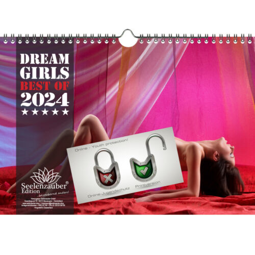 Sexy Dreamgirls DIN A4 Kalender Querformat für 2024 Erotik - Seelenzauber - Bild 1 von 7