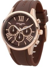 Jorg Gray JG1500-21 Ladies Brown Rubber Strap Watch Brand New Boxed Authentic