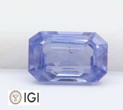 3.54 Ct 10X6 Octagon Natural Vibrant Purple Sapphire Premium Quality Luster Gem