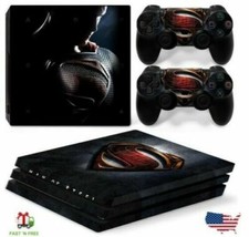 Superman Vinyl Decal Cover Skin Sticker Console And 2 Controllers