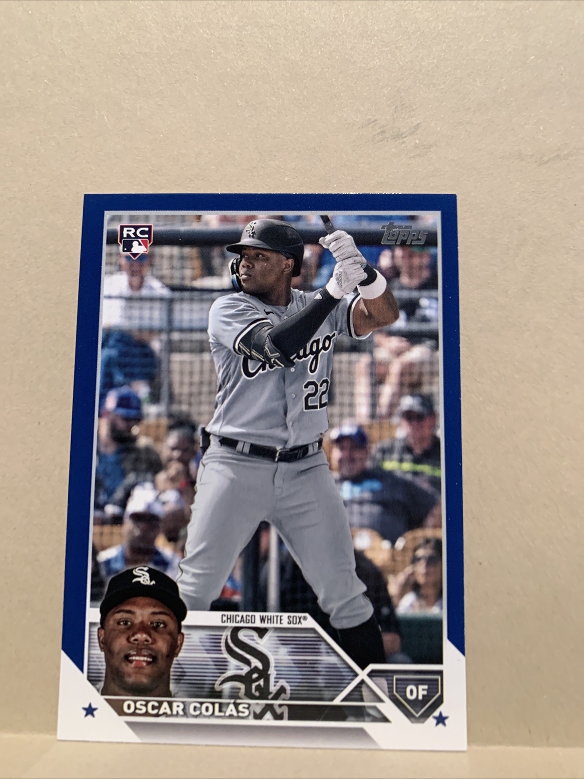 2023 Topps Series 2 OSCAR COLAS RC Royal Blue Parallel #545 Rookie Card