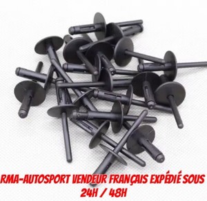 Socle 20 pièces - Boulon à vis de jupe de pare-chocs de calandre pour Socle 20 pièces - Boulon à vis de jupe de pare-chocs de calandre pour