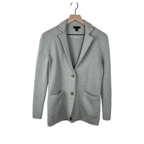 J Crew Merino Wool Grey Sweater Blazer F4493 Women’s Sz XS eBay