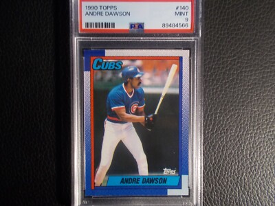 1990 TOPPS #140 ANDRE DAWSON PSA 9 FRESH GRADE!