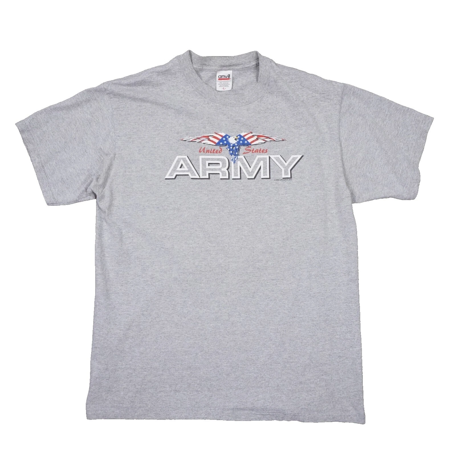 Camisetas a rayas de algodón Anvil para hombres