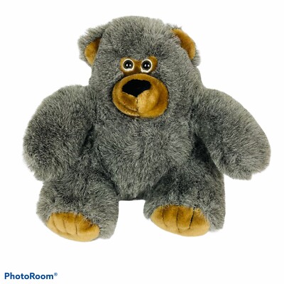 Gray Bear Plush Chubby Brown Feet Stuffed Animal Stuffy Plushy Smoky Mountain