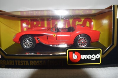 Burago 1957 Ferrari Testa Rossa Convertible  Red  NIB  1:24  (324HM) 15075