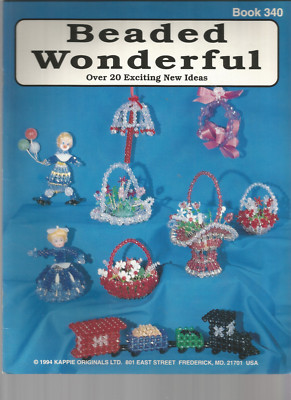 Beaded Wonderful Craft Patterns Train Baskets Figures Ornaments M87