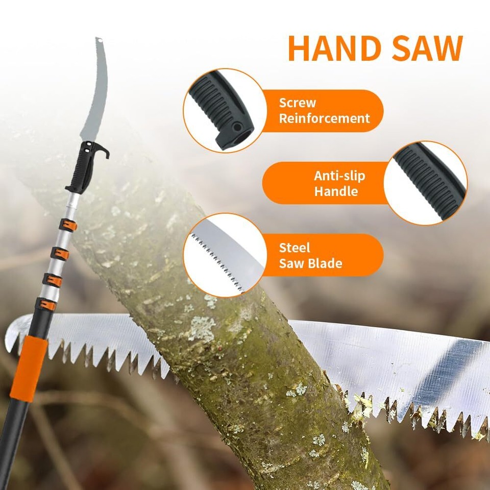 Pole Saws for Tree Trimming 20FT Long Telescoping Extension Pole