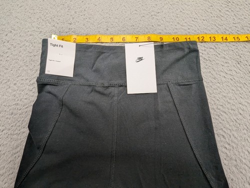 Nike Yoga Pants Girls XL Black Tight Fitness Training Sport Casual 23W 27L 23x27 - Picture 6 of 12