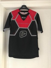 decathlon rockrider cycling jersey uk age 12 years red and black