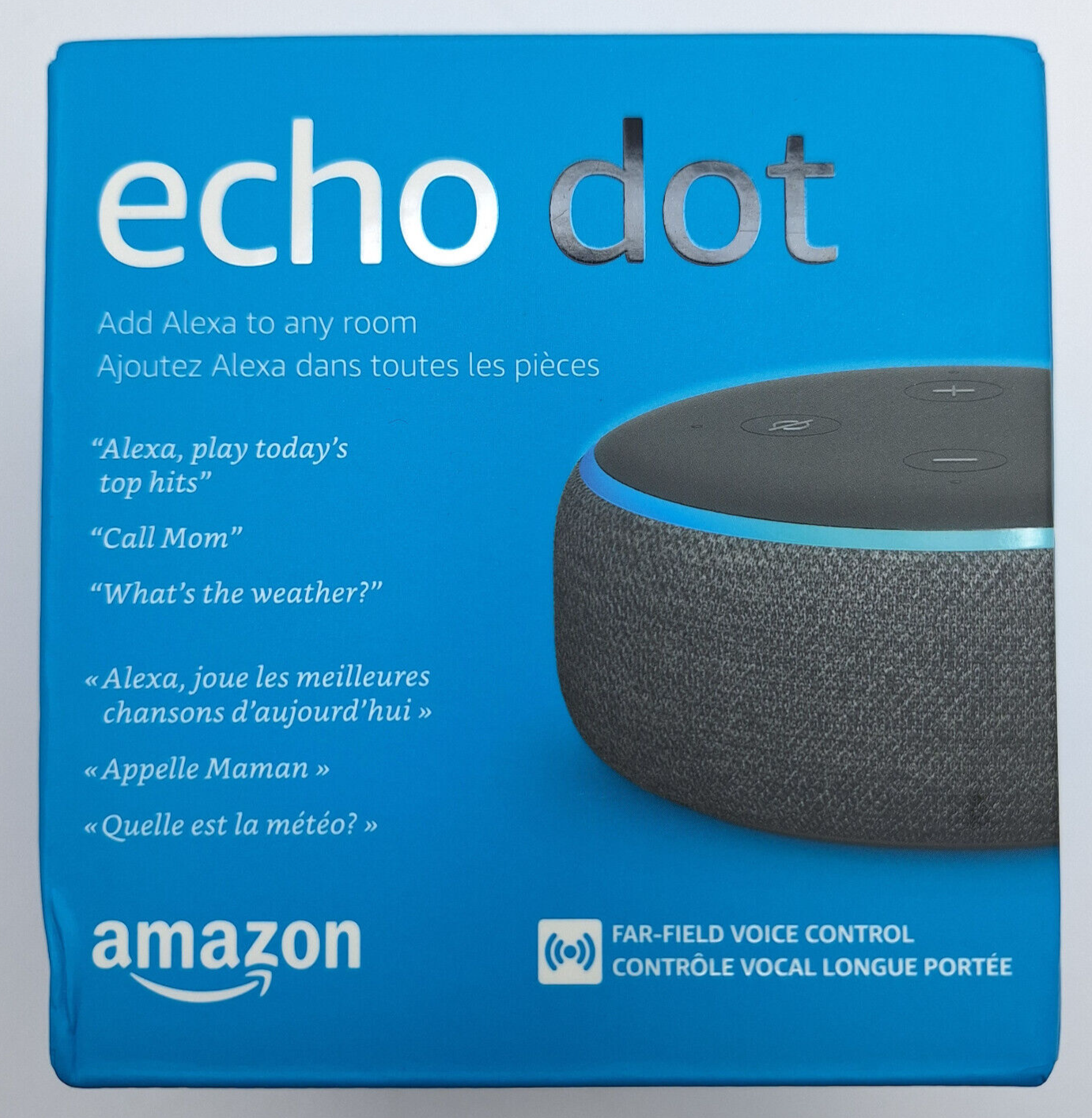 Echo Dot 3rd Gen Smart Speaker with Alexa in Charcoal Gray  -image