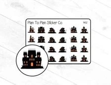 1452~~Halloween Haunted House Planner Stickers.