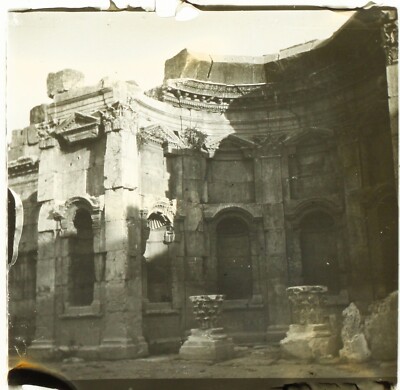 LIBANON Baalbek Archäologie Foto Stereo Glasplatte VR2L8n13