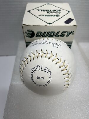 Balle Softball Vintage Spalding Dudley SB12L Nite Day - Cuir Liège - Occasion