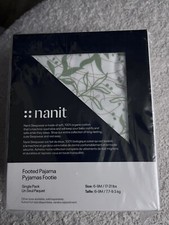 Nanit Sleepwear Footed Pajama Size 6-9M 17-21LB Jungle Floral