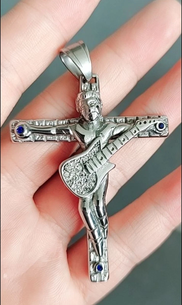 Collier Pendentif Johnny Hallyday En Acier Argenté - Dates Naissance Et Mort - Neuf