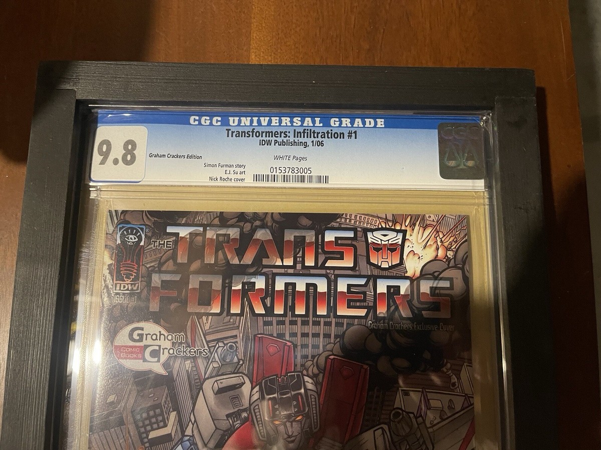 アメコミ　TRANSFORMERS #1 Graham Crackers IDW Transformers Infiltration #1 Roche Graham Crackers Variant IDW CGC