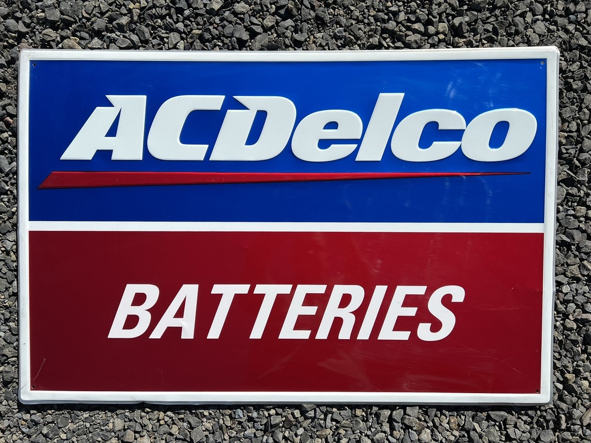AC Delco BATTERIES ACデルコ標識 看板 ガレージ アメリカン AC Delco BATTERIES ACデルコ標識 看板 ガレージ アメリカン