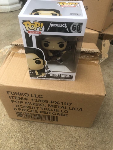 Funko POP Rocks Metallica #60 Robert Trujillo Vinyl Figure NEW From Case