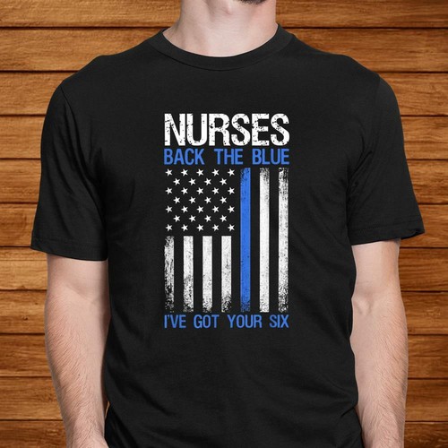 Cool American Flag Nurse T-Shirt | eBay