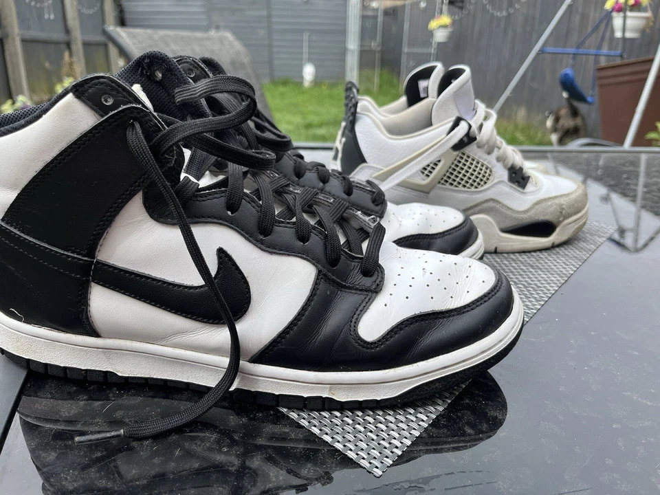 Size 10.5 - Nike Dunk High Black White, photo 3 of 5
