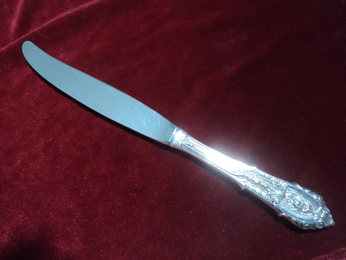 Sterling Silver Flatware Lot of 1 Wallace Rose Point Hollow Handle Dinner Knife