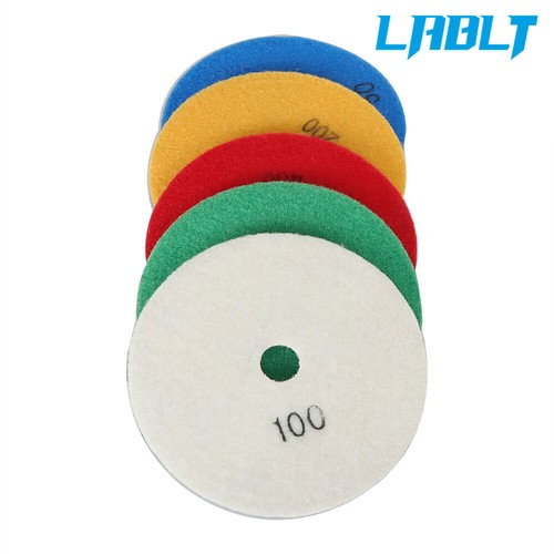LABLT 5" Diamond Concrete Polishing Pads Wet Dry Set for Quartz Marble Stone - Picture 7 of 10