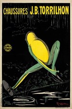 Leonetto Cappiello Scarpe Francesi Pubblicità Poster Vintage 12x18 