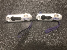 2 Polaroid i-Zone Instant Film Pocket Camera Silver Black