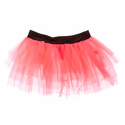 Christmas Junior Ladies Neon Pink Tutu Skirt Ballerina Dance Class Size S/M New