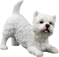 Veronese Design West Highland White Terrier Dog Sculpture,Sculptures & Figurines