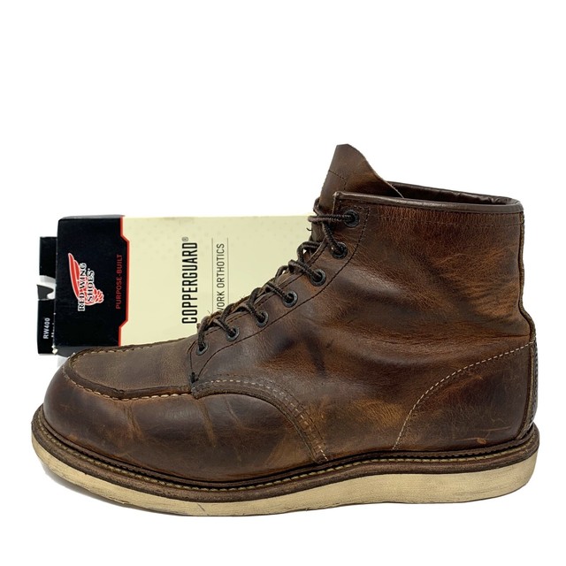 Red Wing Heritage 1907 6â Moc Toe Copper Leather Boots Mens 11.5 D Made In USA | eBay