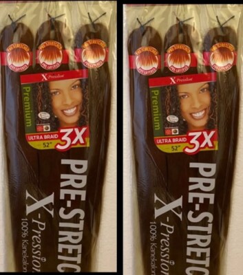 52  X-pression #30 Braiding Hair.  2 Packs For $15.50.