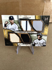 2025 Topps Museum Aaron Judge Derek Jeter /99 Primary Pieces Quad Patch