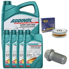 Motor&ouml;l Filter Set ADDINOL 5W-40 9 Liter + Schraube f&uuml;r Mercedes G-Klasse W463