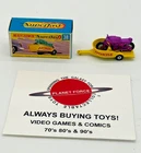 Honda Purple Motorcycle with Trailer 38 Matchbox Lesney Car Box Original Nice