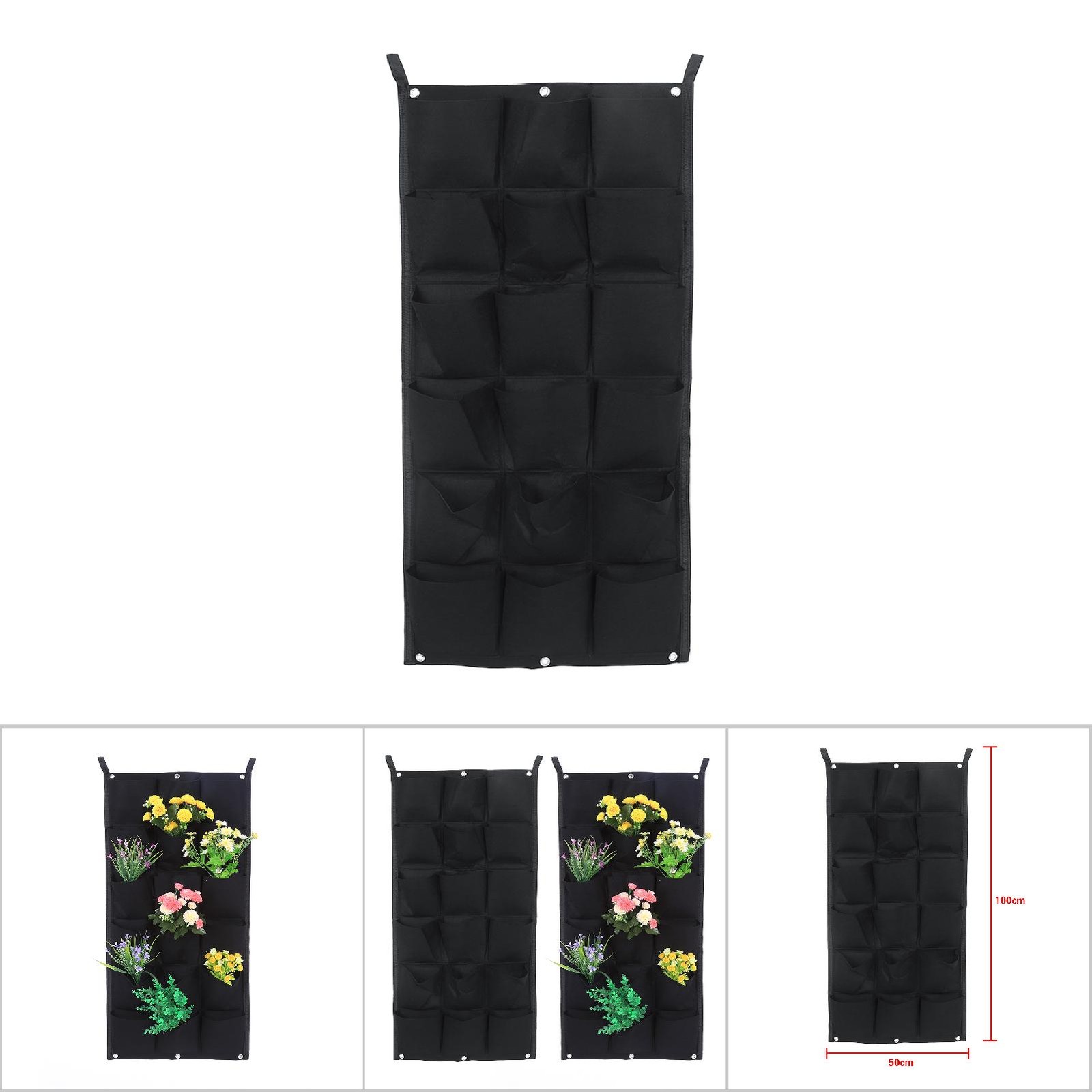 Pocket Vertical Felt Garden Plant Grow Container Bags Wall Hanging Planter KRI✈️