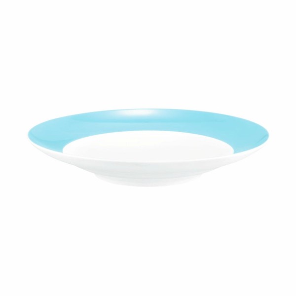 Seltmann Weiden Suppenteller Rund Mit Fahne Liberty Pure Colors Lagoon Blue Blau-image