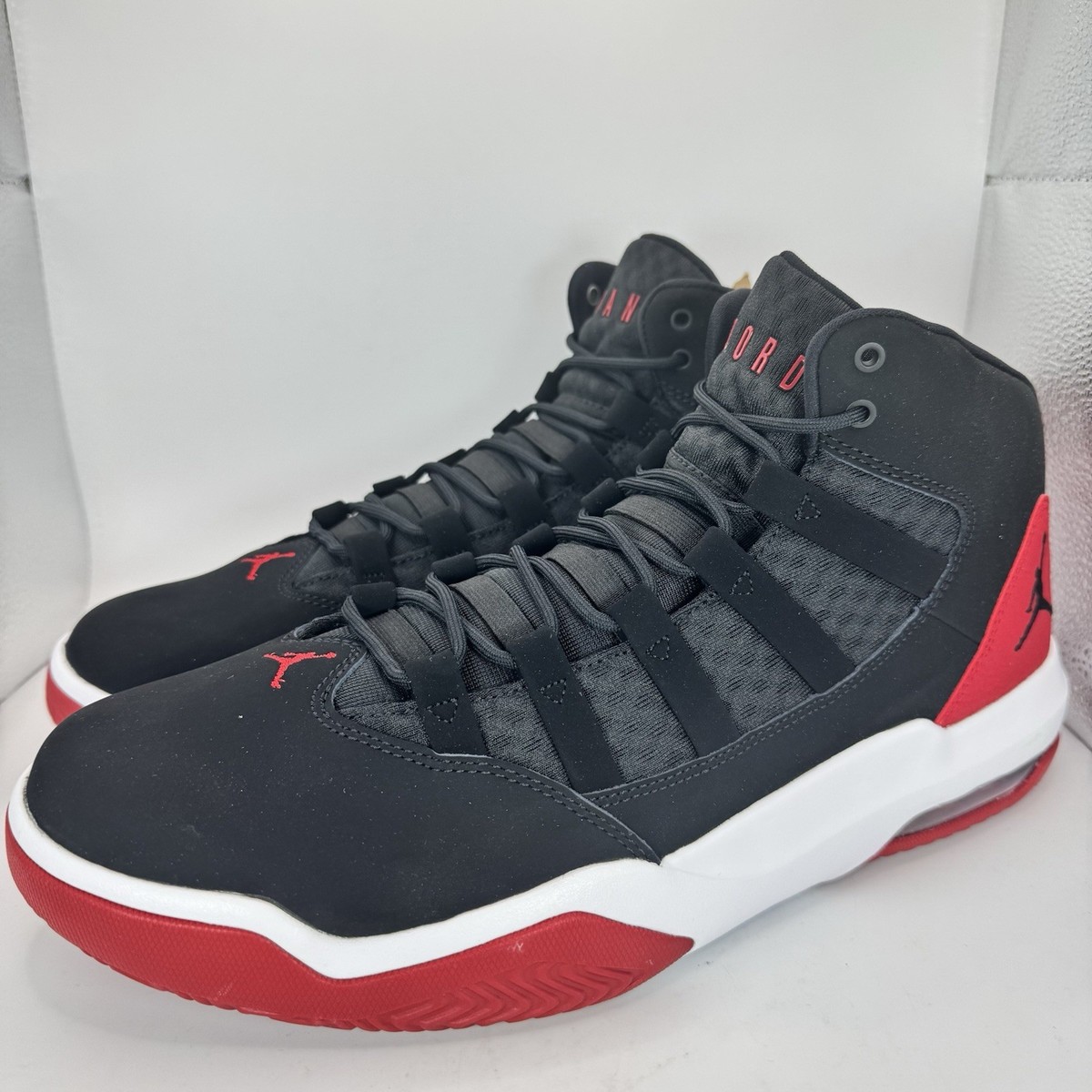 Size 12 - Jordan Max Aura Black Gym Red for sale online | eBay