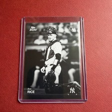 2025 Topps Black & White Baseball - Ben Rice Short Print Image Variation #19-SP