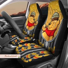 Cute Winnie The Pooh Automotive For Cars Univer Cartoon Car Seat Cover