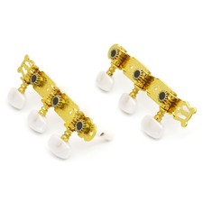 Gold Classical Guitar Tuners Tuning Peg with Keys Machine Heads 3R3L 1:15 Ratio