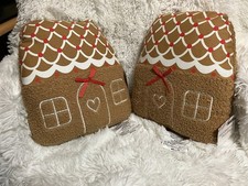 Pair of Gingerbread House Pillows from Target - New with Tags