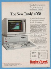 1987 Radio Shack Tandy 4000 Personal Desktop Computer MS DOS magazine print ad