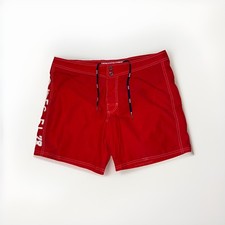 Diesel Sea-Gear Swim Shorts Men's Large Red Beachwear Mesh Lined