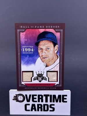 2015 Panini Diamond Kings Leo Durocher Hall of Fame Heroes Dual Bat Relic /10