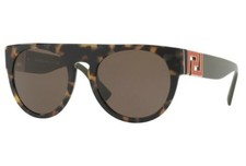 Stunning Modern Versace Women's Sunglasses VE4333-5231 Cheetah with Red  Green