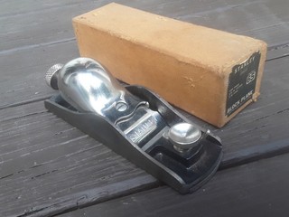 Vintage Used Stanley 65 Low Angle Adjustable Block Plane With Original Box