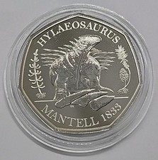 2020 Dinosaur Hylaeosaurus Brilliant Uncirculated UK Fifty Pence 50p coin